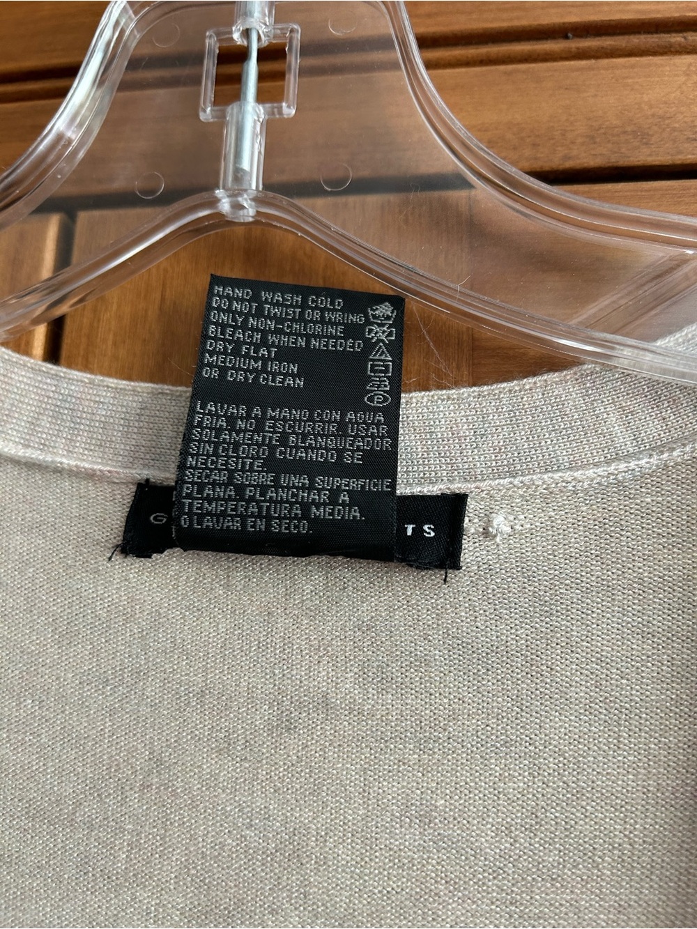 Grace Elements Tan button-up Cardigan Size L - Picture 5 of 6
